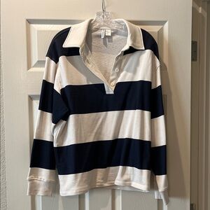 H&M striped polo top